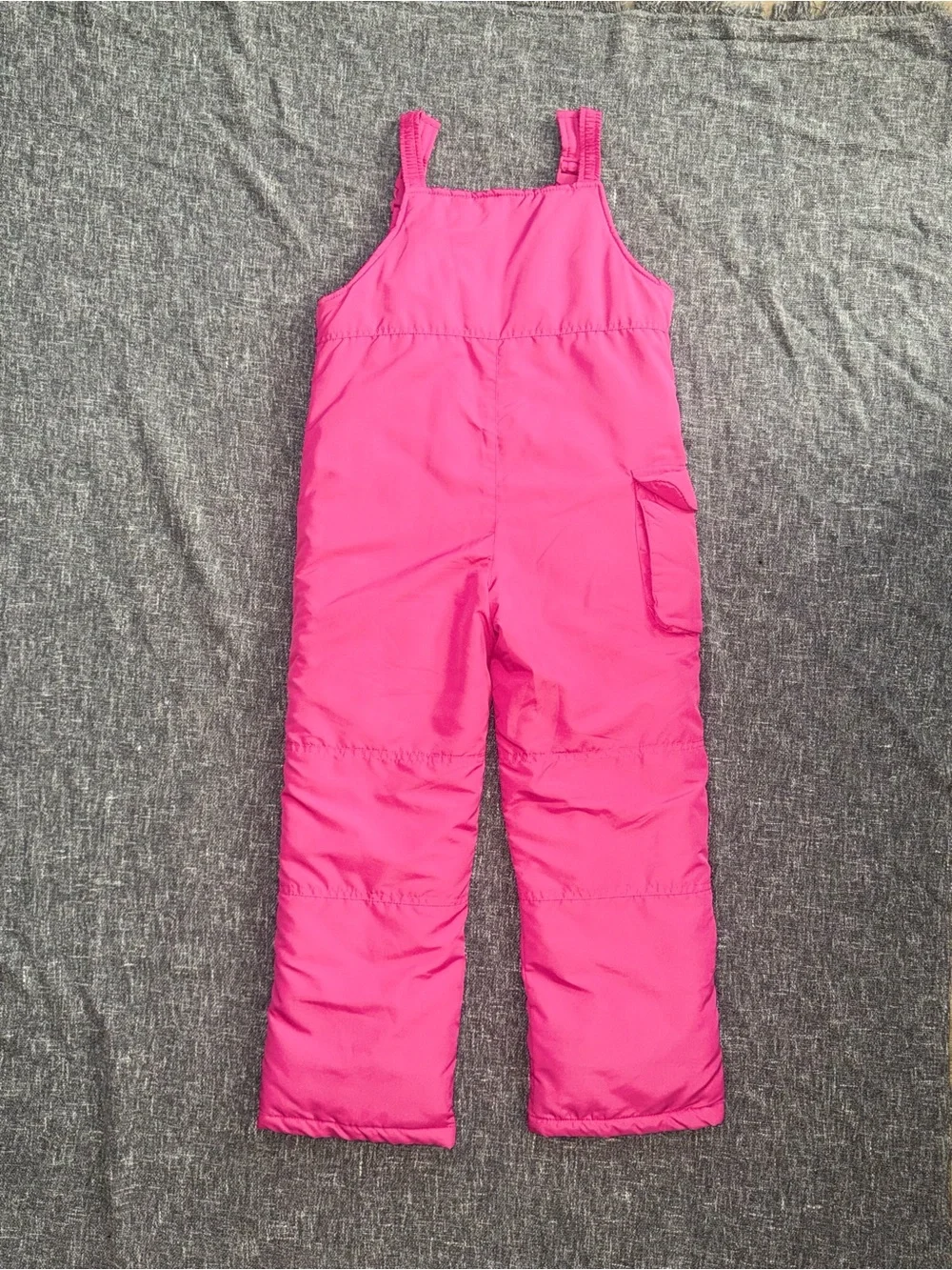 London Fog Bright Pink Insulated Snow Bibs for Kids